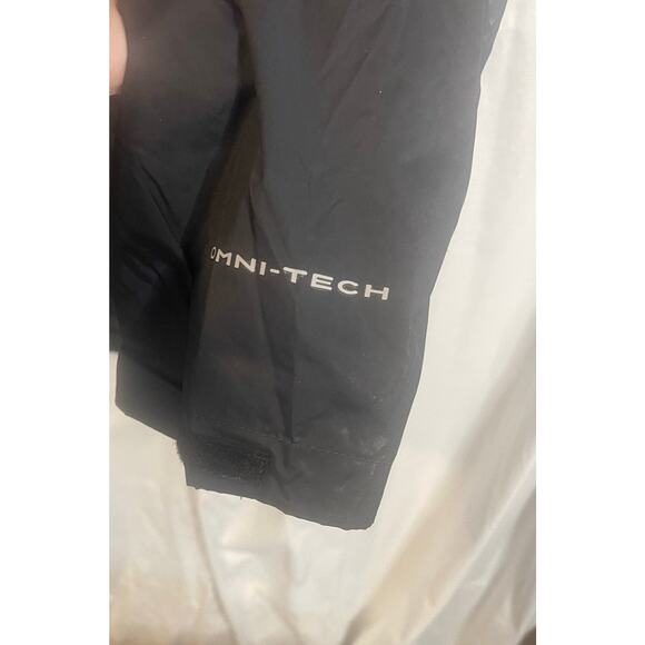 Columbia Mens hooded windbreaker Black SZ XL Mesh lined Drawcord w/pockets - Picture 6 of 6